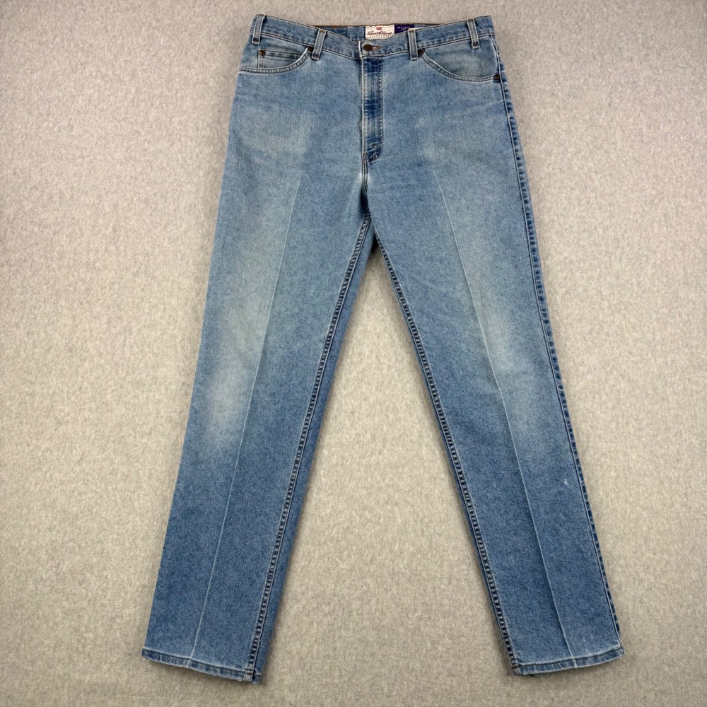 Vintage Levis Jeans Mens 38x34 Blue 540 Brown Tab Relaxed Fit 90s Made In USA